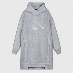 Женская толстовка-платье Пантера