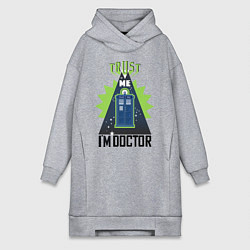 Женская толстовка-платье Trust me, i'm doctor who