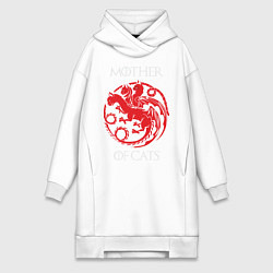 Женская толстовка-платье Мать Котов