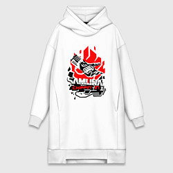 Женская толстовка-платье CYBERPUNK 2077 SAMURAI