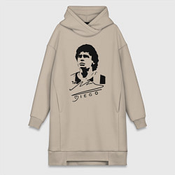 Женская толстовка-платье Diego Maradona