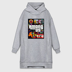 Женская толстовка-платье AMONG US GTA