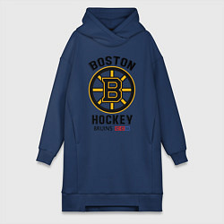 Женское худи-платье BOSTON BRUINS NHL, цвет: тёмно-синий
