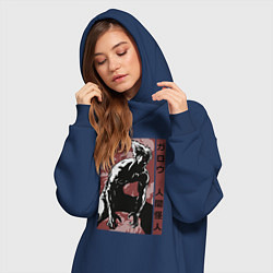 Женское худи-платье Garou, цвет: тёмно-синий — фото 2