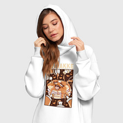 Женское худи-платье Pankakke, цвет: белый — фото 2