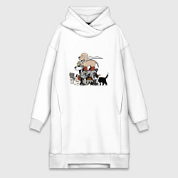 Женская толстовка-платье One Punch Man