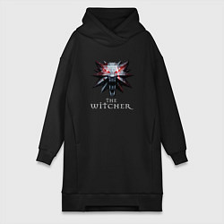 Женское худи-платье The Witcher, цвет: черный