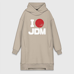 Женское худи-платье JDM, цвет: миндальный