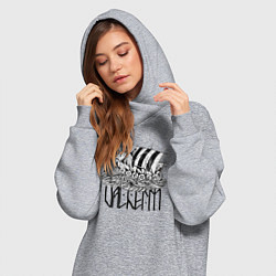 Женское худи-платье Valheim, цвет: меланж — фото 2