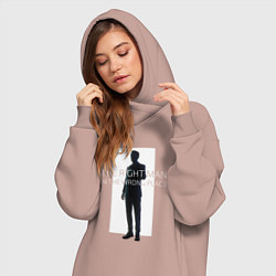 Женское худи-платье The right man, цвет: пыльно-розовый — фото 2