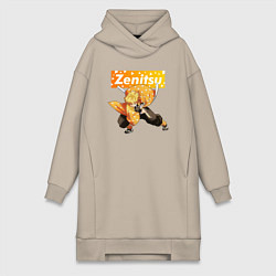 Женское худи-платье ЗЕНИЦУ ZENITSU, цвет: миндальный