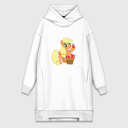 Женское худи-платье Applejack, цвет: белый