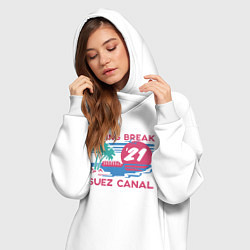 Женское худи-платье Spring Break, цвет: белый — фото 2