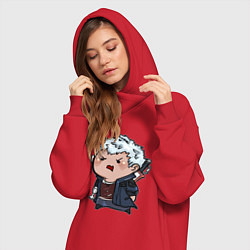 Женское худи-платье Baby Nero, цвет: красный — фото 2