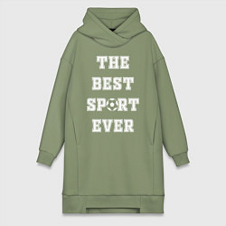 Женское худи-платье BEST SPORT, цвет: авокадо