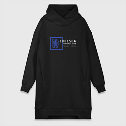 Женское худи-платье FC Chelsea Stamford Bridge 202122, цвет: черный