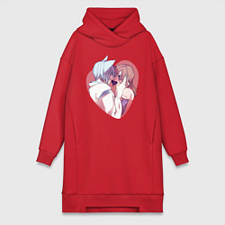Женская толстовка-платье Tomoe and Nanami KIss