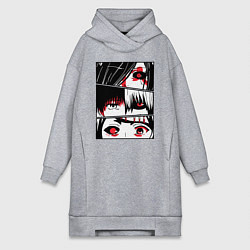 Женская толстовка-платье Токийский Гуль