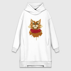 Женская толстовка-платье Рыжий Кот