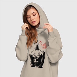 Женское худи-платье KIZARU, цвет: миндальный — фото 2