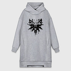 Женская толстовка-платье The Witcher подтеки лого