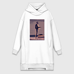 Женское худи-платье На игле - Дэнни Бойл, цвет: белый