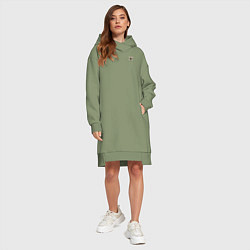 Женское худи-платье PocketPuppy4, цвет: авокадо — фото 2