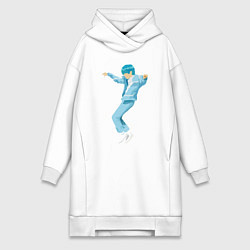 Женское худи-платье Blue boi k t, цвет: белый