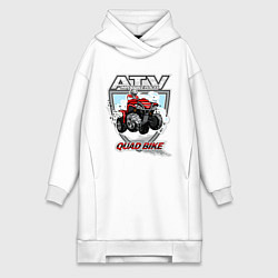 Женская толстовка-платье Квадроцикл