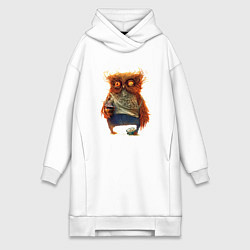 Женская толстовка-платье Замученный уставший