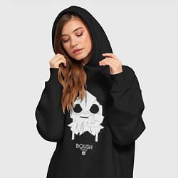 Женское худи-платье Тинкер из Доты 2, цвет: черный — фото 2