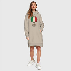 Женское худи-платье Italy Tree, цвет: миндальный — фото 2