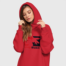 Женское худи-платье Limp Bizkit, цвет: красный — фото 2