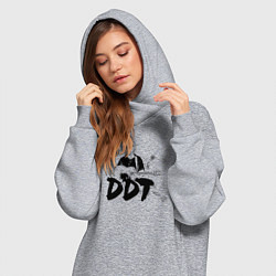 Женское худи-платье DDT Юрий Шевчук, цвет: меланж — фото 2