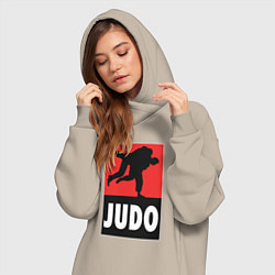 Женское худи-платье Judo, цвет: миндальный — фото 2