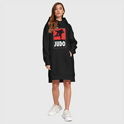 Женское худи-платье Judo, цвет: черный — фото 2