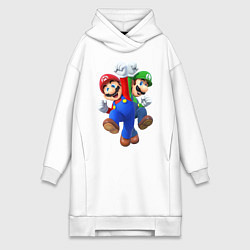 Женская толстовка-платье Mario Bros