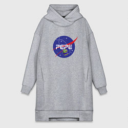 Женское худи-платье Pepe Pepe space Nasa, цвет: меланж