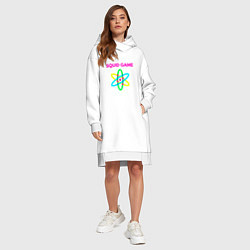 Женское худи-платье Squid Game Atom, цвет: белый — фото 2