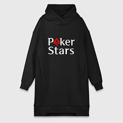 Женская толстовка-платье PokerStars логотип