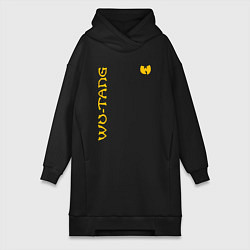 Женское худи-платье WU TANG CLAN LOGO YELLOW, цвет: черный