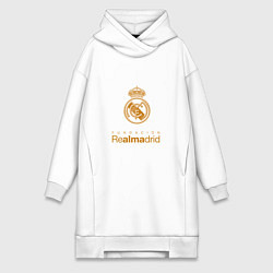 Женское худи-платье Real Madrid Logo, цвет: белый