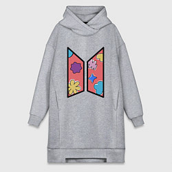 Женская толстовка-платье BTS Permission To Dance КОНФЕТКИ