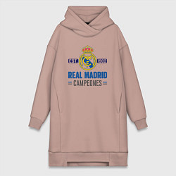 Женская толстовка-платье Real Madrid Реал Мадрид