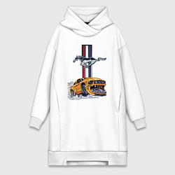 Женская толстовка-платье Мустанг раскрыл пасть!