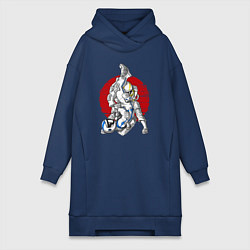 Женская толстовка-платье Боевые искусства космонавтов