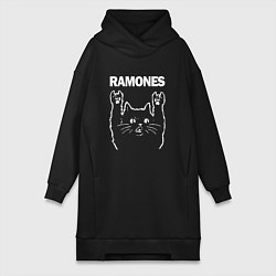 Женская толстовка-платье RAMONES, РАМОНЕС