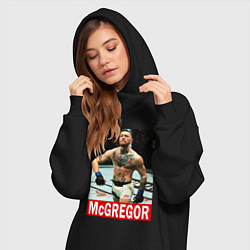 Женское худи-платье Конор МакГрегор McGregor, цвет: черный — фото 2