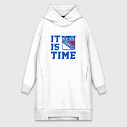 Женская толстовка-платье It is New York Rangers Time Нью Йорк Рейнджерс