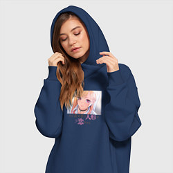Женское худи-платье Marin Kitagawa, цвет: тёмно-синий — фото 2